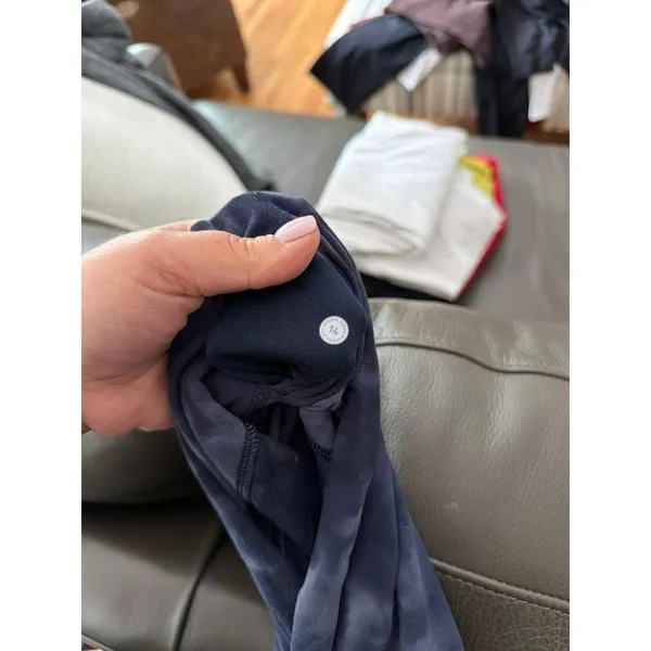 lululemon‎ Align High-Rise leggings featuring a dark navy or grey tie-dye 14 - Image 3