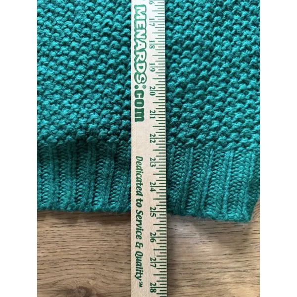 Altard State Women Size Large Oversized Chunky Knit Green Sweater Cozy Cottage‎ - Image 4