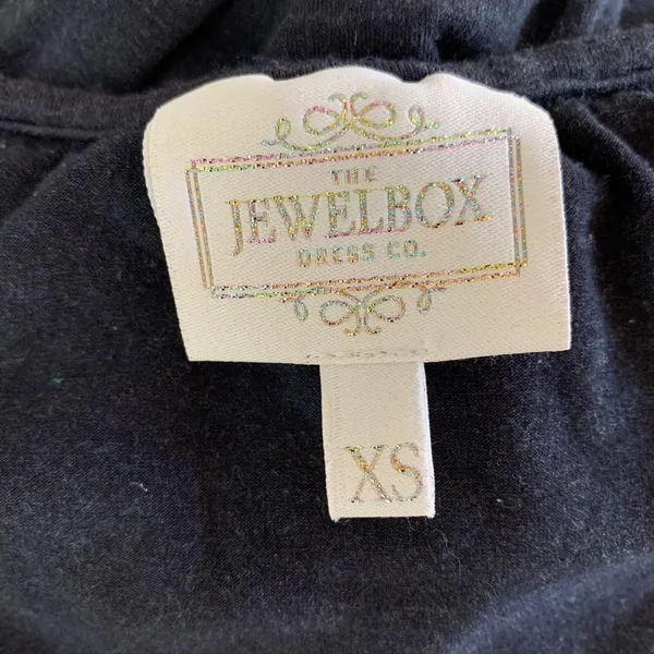 Jewelbox Navy Sleeveless Midi Dress XS Stretch‎ Fit And Flare Cocktail - Image 6