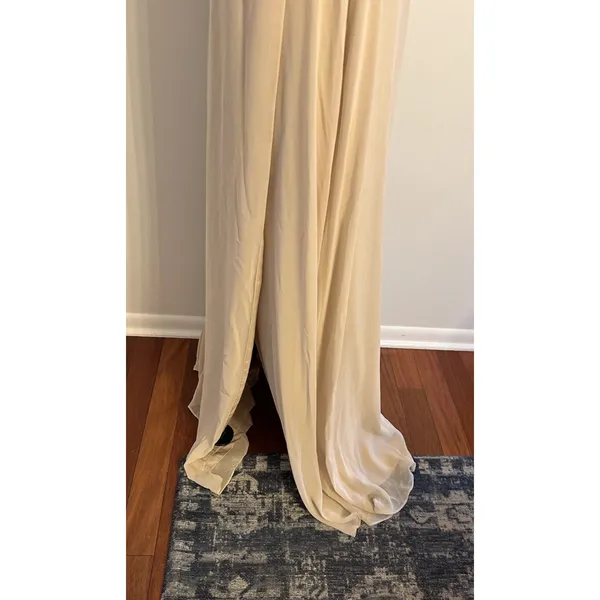 Azazie "Thana" Dress Champagne~Bridesmaid Formal Event Prom Wedding Size A16 NEW - Image 7