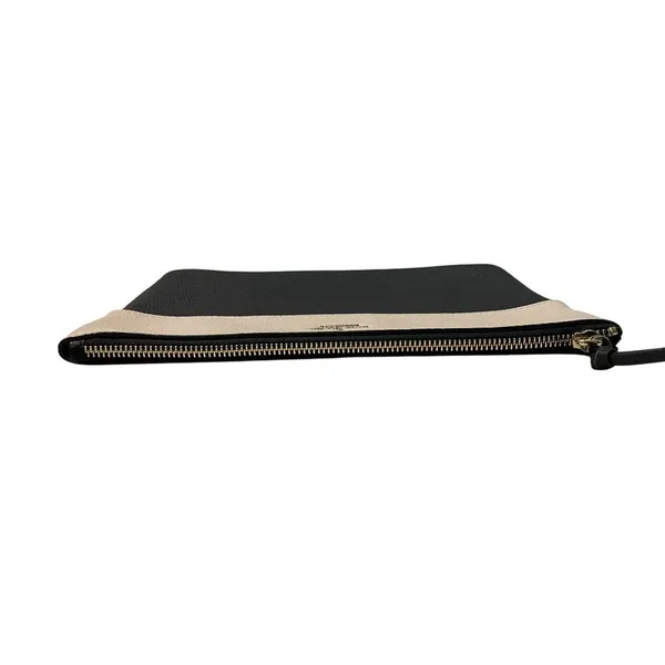 Kate Spade New York Clutch Used Leather Black Beige - Image 11