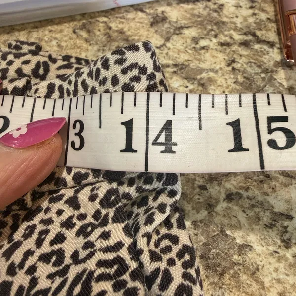 Mango Black and Brown Patterned Straight Leg Pants - Image 5