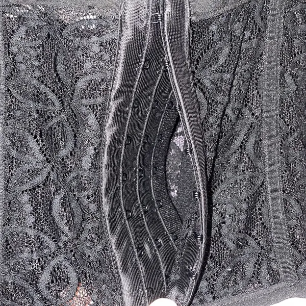 Quiet Storm Corset Top Women Size M Black Lace Y2K Romantic WhimsiGoth - Image 7