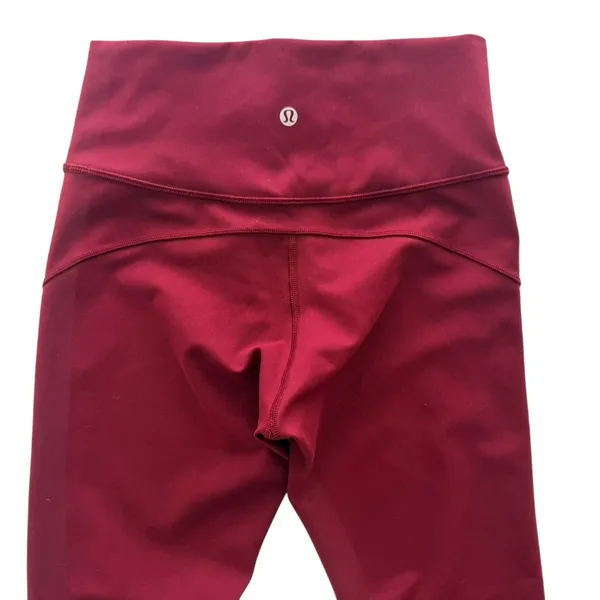 Lululemon In Movement Tight 25" *Everlux Deep Rouge Size 4 High Rise Gym Run - Image 6