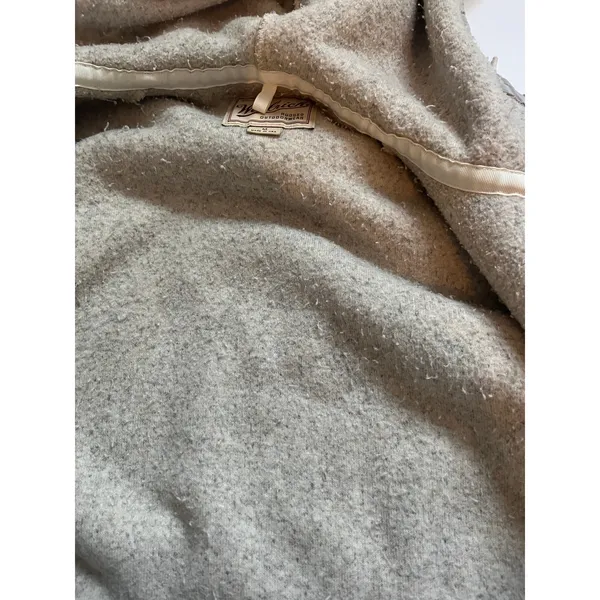 Woolrich soft sherpa hooded jacket beige size med - Image 7