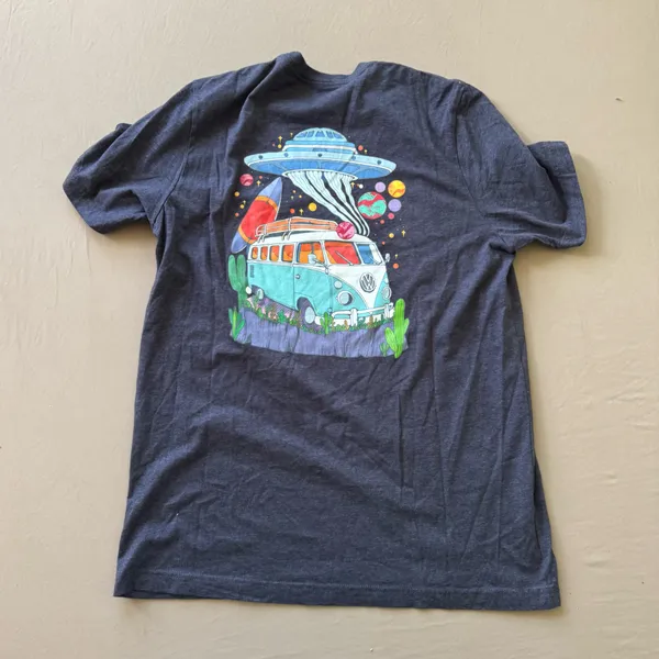 Granola Van Life U.S Graphic Tee Blue Size M - Image 2