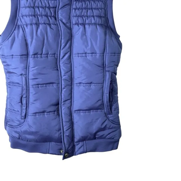 Burton DryRide Fur Trim Snowboard Puffer Vest Purple Small Y2K - Image 5