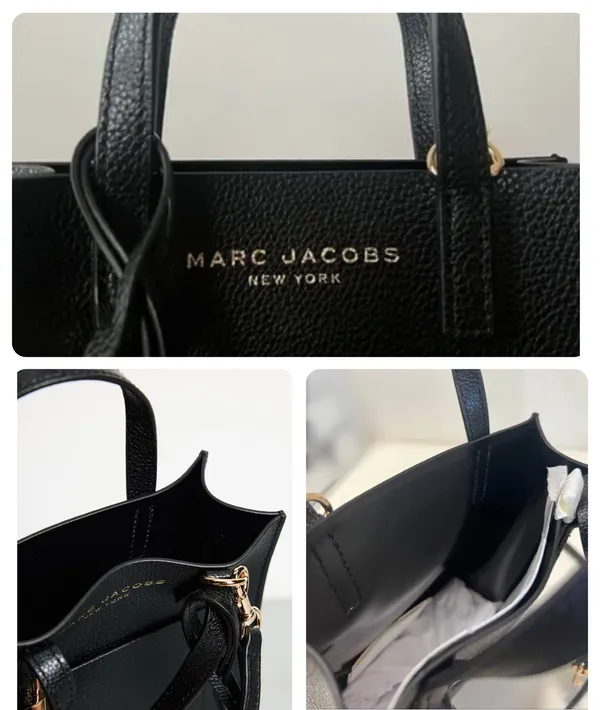 Marc Jacobs Black Leather Small Tote - Image 10
