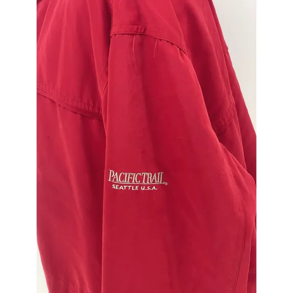 Vintage Pacific Trail‎ WomensSz Large Red Hooded Fleece Lined Winter Jacket - Image 8
