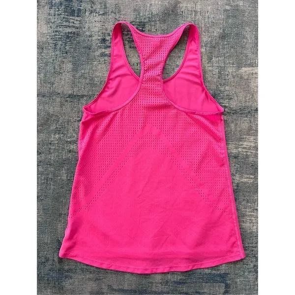 Gap Fit Pink Mesh Panel Back Athletic Racerback Tank Top XS - Image 2