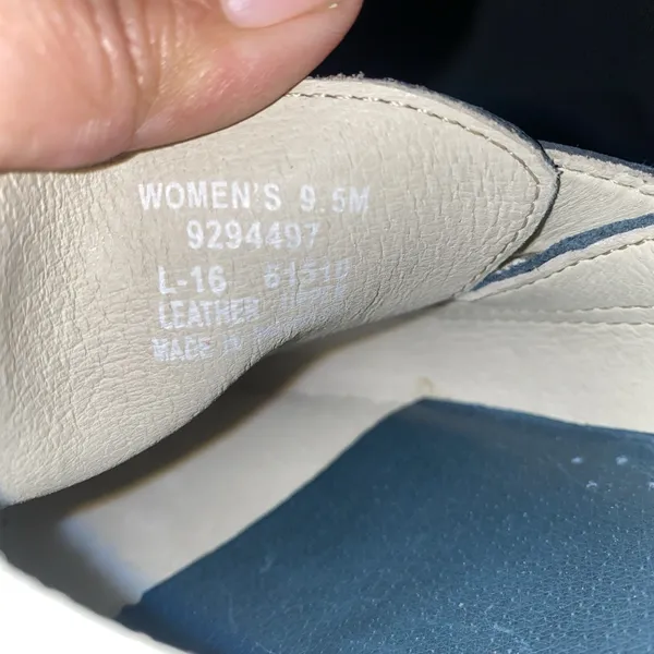 Sperry Top Sider Boat Deck Shoes Womens 9.5 M Blue Green Canvas Upper Leather - Image 8