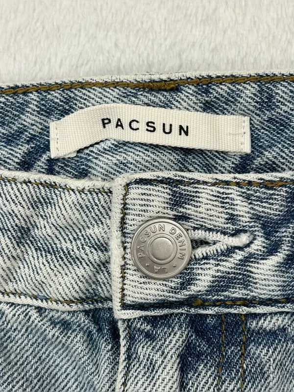 PacSun 90s Boyfriend Light Blue Wash Baggy Straight Leg Denim Jeans Women 26x32 - Image 6