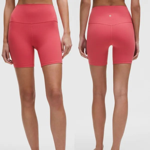 Lululemon Align High Rise Short Size‎ 2 Desert Red Pink - Image 2