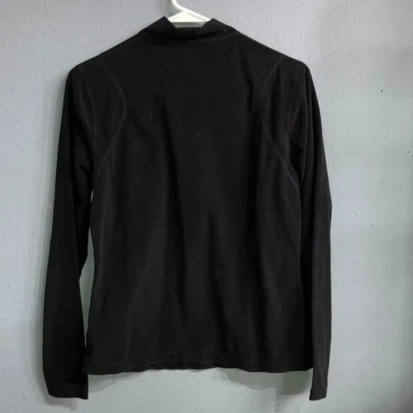 Paradox Black Fleece Long Sleeve Quarter-Zip Top Small #736 - Image 7