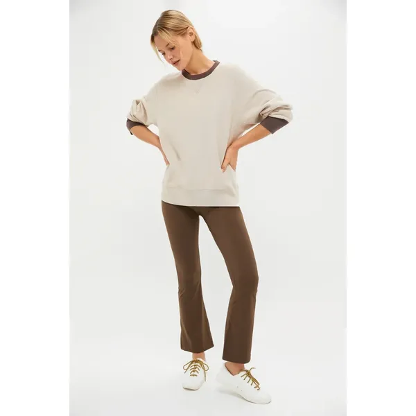 Tuckernuck Tnuck‎ Sport Millie High Rise Compression Spandex Yoga Leggings Brown - Image 2