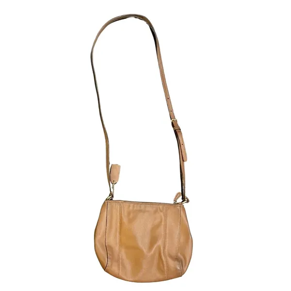 Coach Madison Pleated Leather Light Brown Crossbody Bag Style F52177 Y2K - Image 2