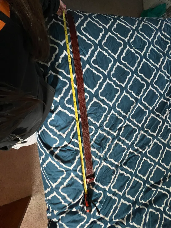 Leather Belt Brown - Image 3