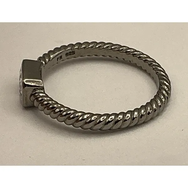 Freida Rothman Baguette Stacking Ring Sterling Silver 925 Size 7 East West - Image 7