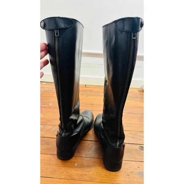 FRYE Melissa Button Back Zip Leather Tall Riding Knee High Boots Womens sz 10 - Image 6