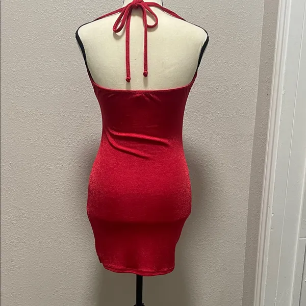 Nasty Gal Bold Red Mini Dress - Image 2