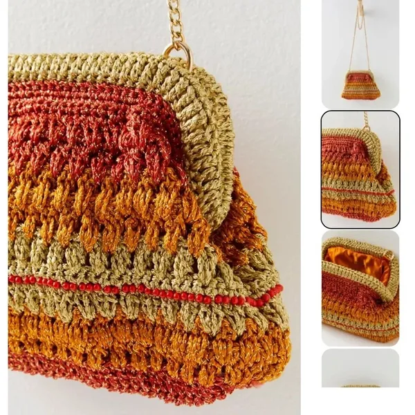 NWOT free people Sweet Emotions Clutch purse - Image 3