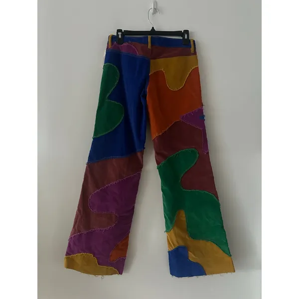 Free People We The Free Fabulous Funky Colorful Supernova Cord Pants Size 25 - Image 6