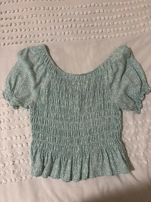 Victoria + Sophia Light Blue Top - Image 2