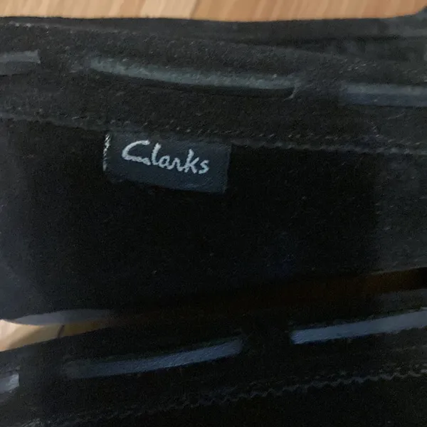 Clarks Leather Upper Moccasin Black Women’s Size 9 Medium Shoes Black Color - Image 5