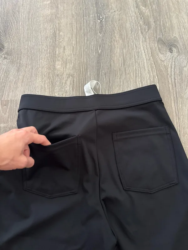 NWT Halara Black DayStretch High Waisted Pockets Straight Leg Casual Pants (S) - Image 7