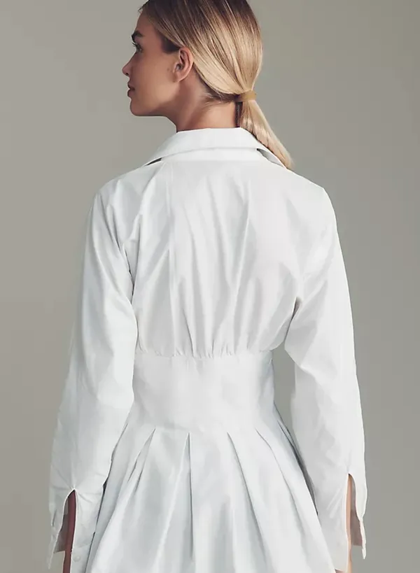 Anthropologie White Button Down Blouse Maeve  - Image 2