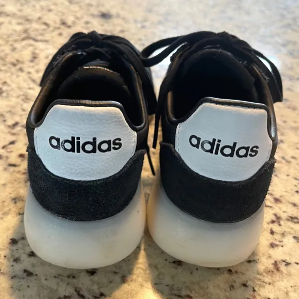 Adidas JR3102 Platform Sneakers‎ Womens 8 Black White Chunky Retro Streetwear - Image 4