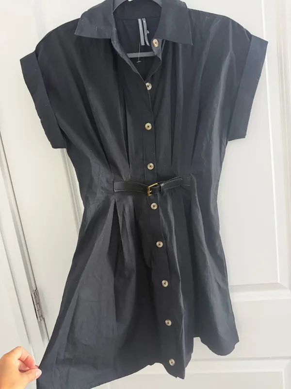 Anthropologie Faye short sleeve belted shirtdress - Image 2