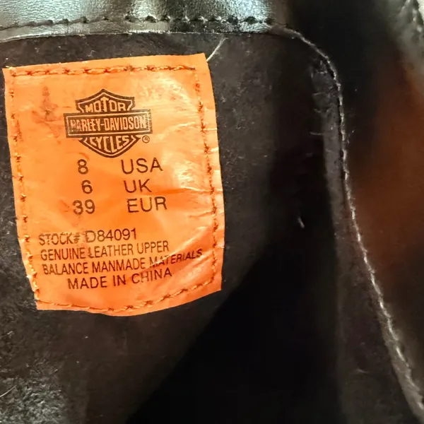 Harley-Davidson Womens Black Leather Studded‎ Harness Ankle Boots Pointed Size 8 - Image 9