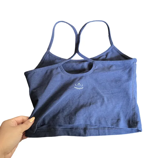 Beyond Yoga Blue Slim Racerback Cropped Tank Size: S - Image 2