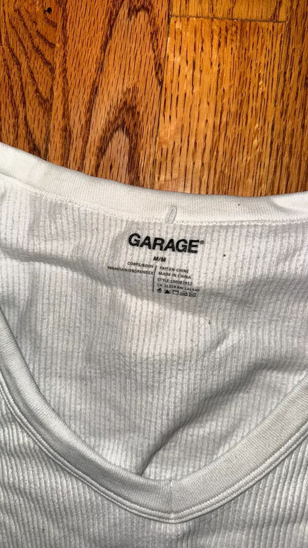 Garage Ribbed Cropped Long Sleeve - Image 2