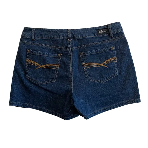 Beau Dawson Denim Jean Shorts Women’s Size 12 Blue Stretch Comfort - Image 2