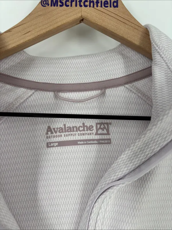 Avalanche quarter zip pullover pink large - Image 2