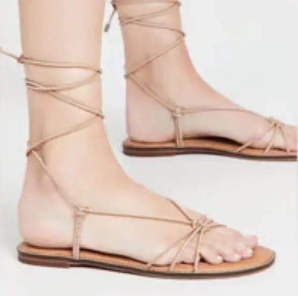 Madewell Leather Lace up Gladiator Sandals - Image 2