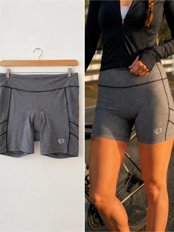 Pearl Izumi Escape Sugar Women’s XXL Padded Cycling Shorts Gray Chamois - Image 2