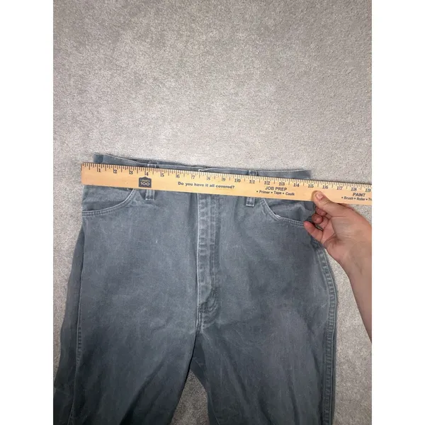 VTG Women's 90s Denim Wrangler Jeans WPL6428 15x32 (30x32) Cowgirl Cut Gray Wash - Image 6