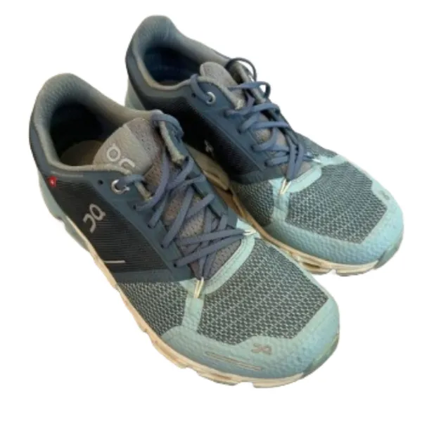On Running Cloudflyer Sneaker Slate/Flash 9.5 Blue - Image 5