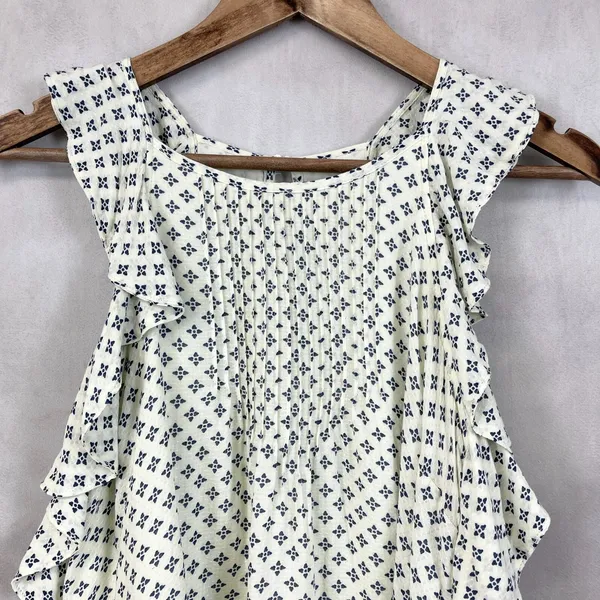 Abercrombie Fitch Womens Ruffle Top Small Romantic Cottage Boho Dainty Soft Girl - Image 4