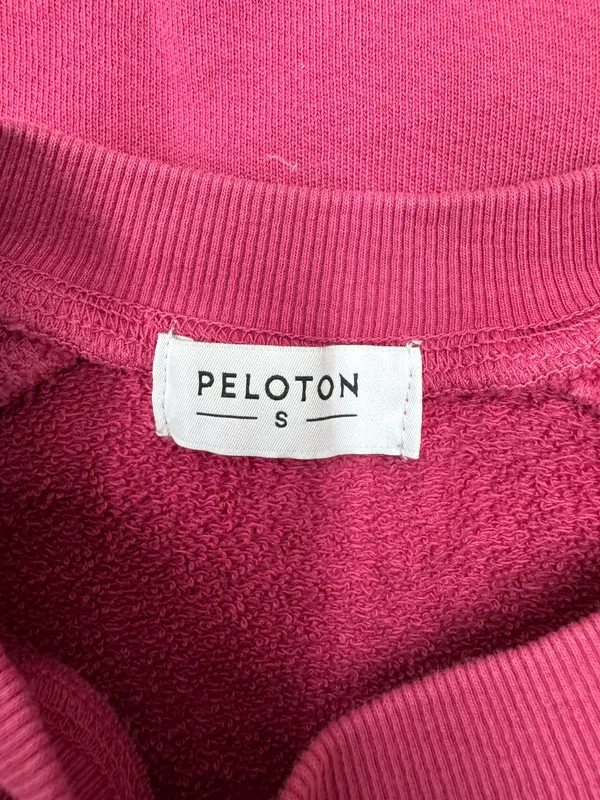 Peloton Rose Logo Pink Sweatshirt Size Small - Image 4