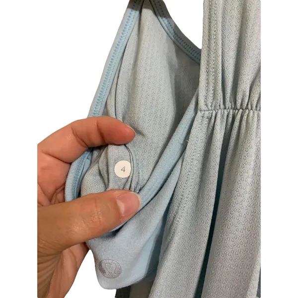 Lululemon No Limits Tank Powder Blue Size‎ 4 - Image 4