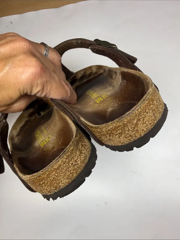 BIRKENSTOCK Women’s Gizeh Brown Thong Sandal S-574 Sz 8-8.5 Regular Width - Image 5