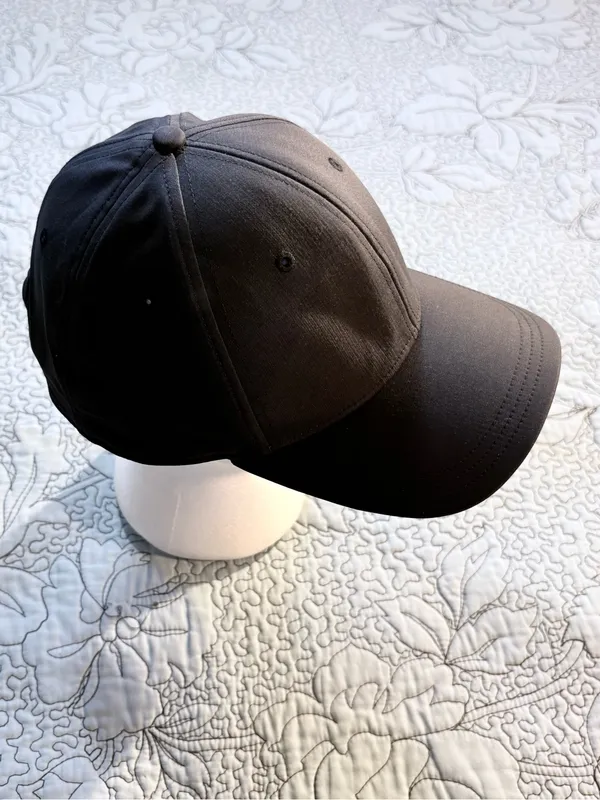 Lululemon Black Adjustable Performance Cap Tonal X Pattern Underbrim 💛 - Image 3