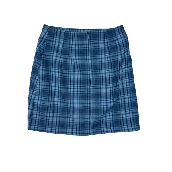 John Galt Blue Plaid Cara Mini Skirt Brandy Melville Preppy‎ Y2K - Image 3