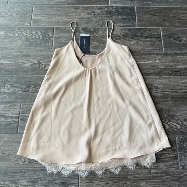 Zara Women Babydoll Lace Trim Slip Dress - Image 3