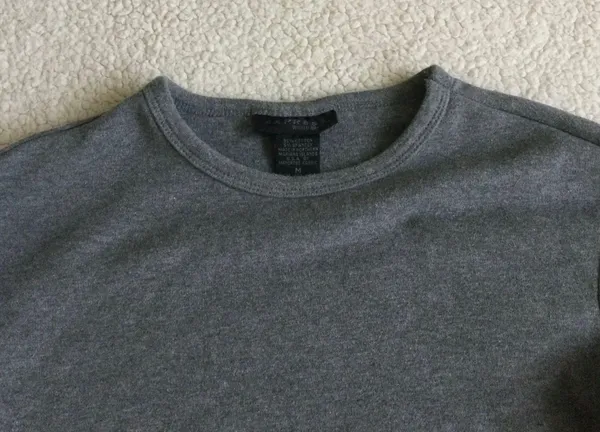 Vintage Gray Crewneck Long Sleeve Top -Sz Medium - Image 2