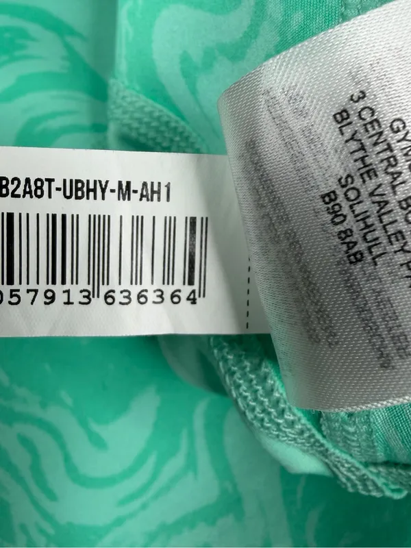 Gymshark Waist Support Leggings M Mint Marble Scrunch High Rise Yoga Gym - Image 6